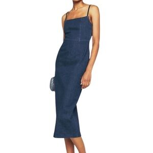 JASON WU MAXI PENCIL DENIM DRESS